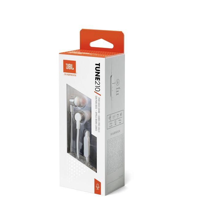 JBL Tune 210 Auriculares In-Ear Grises con Pure Bass, Control Remoto de 1 Botón y Micrófono Integrado para Llamadas 7
