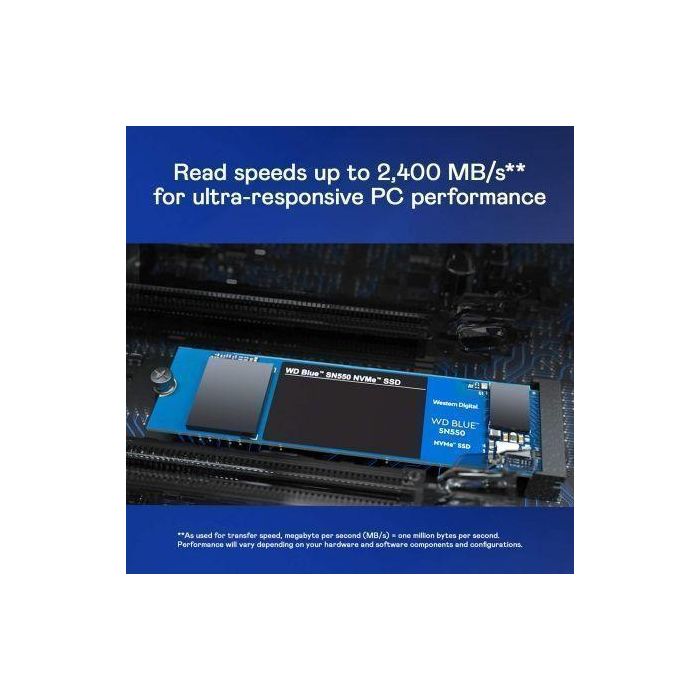 Disco SSD Western Digital WD Blue SN550 250GB/ M.2 2280 PCIe 4 Disco SSD Western Digital WD Blue SN550 250GB/ M.2 2280 PCIe 4