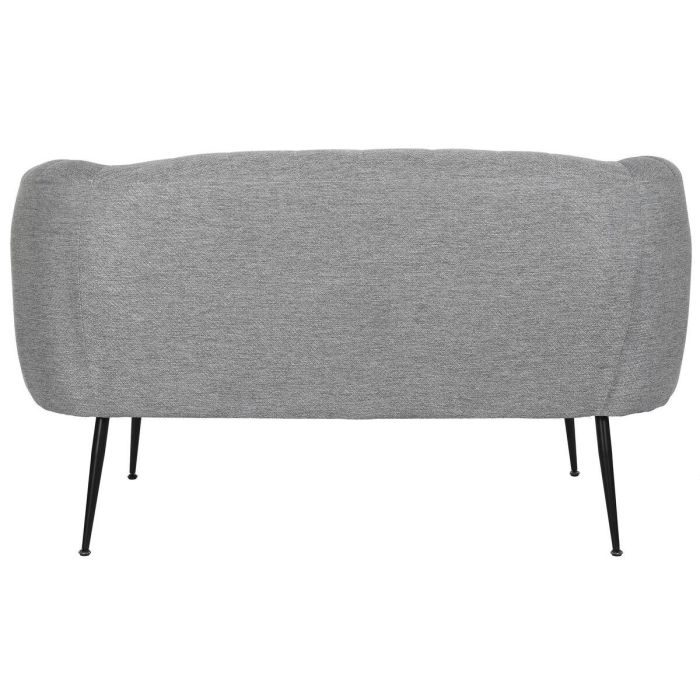 Sofá DKD Home Decor Negro Gris Espuma Madera Metal Terciopelo Scandi 129 x 75 x 73 cm 2 Sofá DKD Home Decor Negro Gris Espuma Madera Metal Terciopelo Scandi 129 x 75 x 73 cm 2