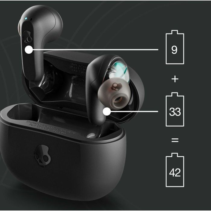 Auriculares in Ear Bluetooth Skullcandy S2RLW-Q740 Negro 4 Auriculares in Ear Bluetooth Skullcandy S2RLW-Q740 Negro 4