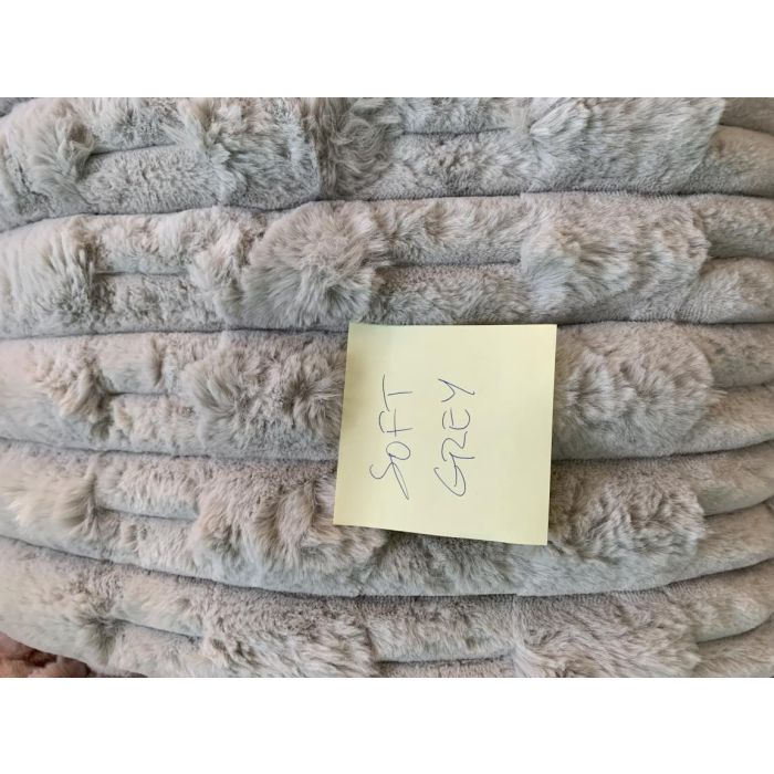 Manta Urban DKD Home Decor Gris Claro 170 x 1 x 130 cm (2 Unidades) 1