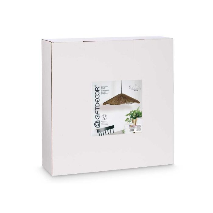 Giftdecor Lámpara de Techo 55 cm Vuelo Cuerda en Metal y Papel - Color Negro o Marrón (Set de 4) 2 Giftdecor Lámpara de Techo 55 cm Vuelo Cuerda en Metal y Papel - Color Negro o Marrón (Set de 4) 2