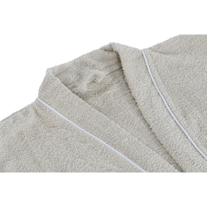 Albornoz Basicos DKD Home Decor Beige 1 x 123 x 68 cm Set de 2 3 Albornoz Basicos DKD Home Decor Beige 1 x 123 x 68 cm Set de 2 3
