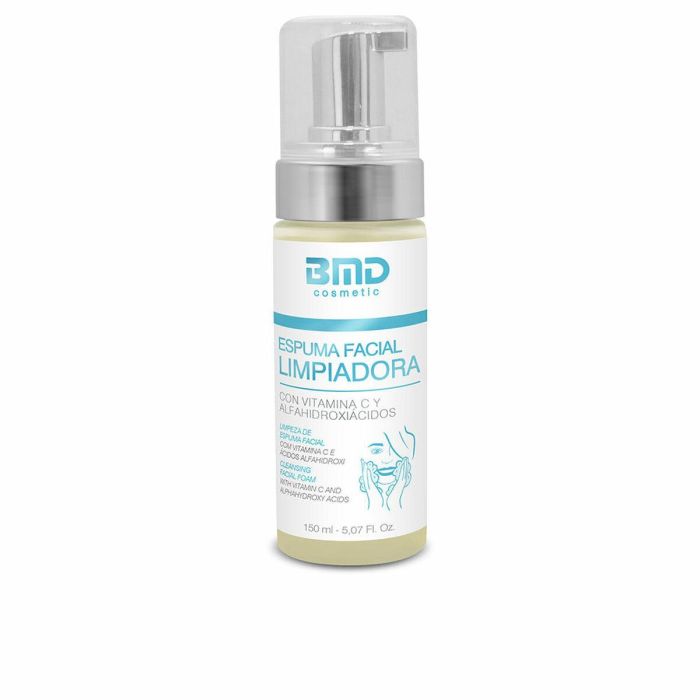 Bmd Cosmetic ESPUMA FACIAL limpiadora con alfa-hidroxiácidos y vitamina C 150 ml