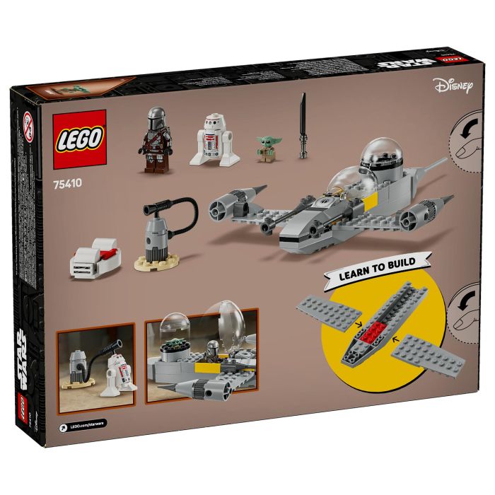 Lego Star Wars Caza Estelar N-1 de Mando y Grogu 75410 con 3 Personajes LEGO