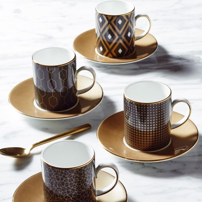 Set 4 Tazas Café Con P 80 Ml Neg Wedgwood 2