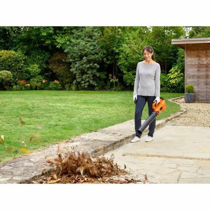 Black + Decker BCBL200L-QW Soplador Axial Inalámbrico 18V 2Ah, 209 km/h, 2 Velocidades, Rascador Integrado. 1 Black + Decker BCBL200L-QW Soplador Axial Inalámbrico 18V 2Ah, 209 km/h, 2 Velocidades, Rascador Integrado. 1