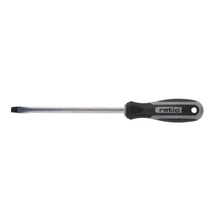 RATIO 8-175 Destornillador de Boca Plana con Varilla Hexagonal de 8 mm de Ancho y 175 mm de Longitud