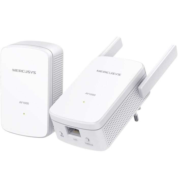 Mercusys MP510 KIT Adaptador de Red PowerLine 1000 Mbps con WiFi y Puerto Gigabit Ethernet Blanco Doble Pack 0 Mercusys MP510 KIT Adaptador de Red PowerLine 1000 Mbps con WiFi y Puerto Gigabit Ethernet Blanco Doble Pack 0