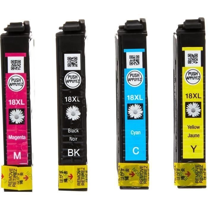 Ink-Jet Epson Multipack 18XL Negro Amarillo Cian Y Magenta Xp-102 Xp-205 Xp-305 Xp-405 Capacidad 470 Pag 2