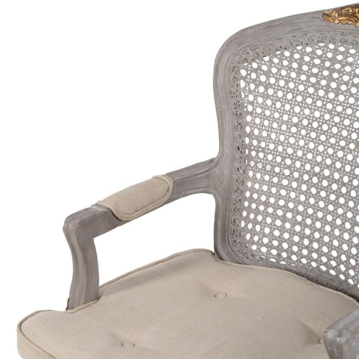 Sillón Gris-Beige Dm-Madera Salón 58 X 52 X 98,50 cm