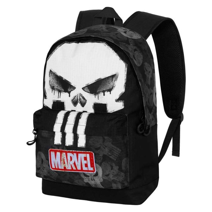 Mochila HS FAN 2.2 Skull Marvel Punisher Negro