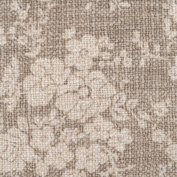 Cojín Flores Beige Oscuro 45 X 45 cm