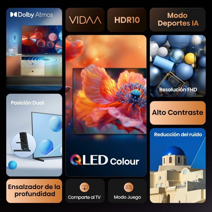 Hisense 32A5Q Smart TV QLED 32" Full HD (81,3 cm) Negro con Wifi y Dolby Atmos 13