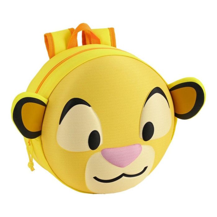 Mochila Escolar 3D The Lion King Amarillo (31 x 31 x 10 cm)