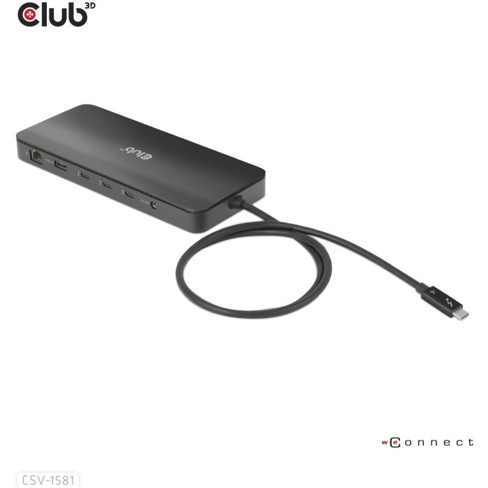 Club3D Docking Station Thunderbolt 4 11-en-1 para 2 Pantallas, USB, Ethernet, Lector SD, 140W Negro 9 Club3D Docking Station Thunderbolt 4 11-en-1 para 2 Pantallas, USB, Ethernet, Lector SD, 140W Negro 9