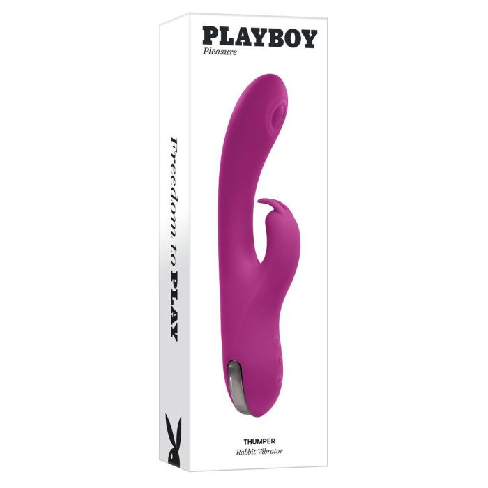 Vibrador Punto G Playboy Thumper Rosa 1 Vibrador Punto G Playboy Thumper Rosa 1