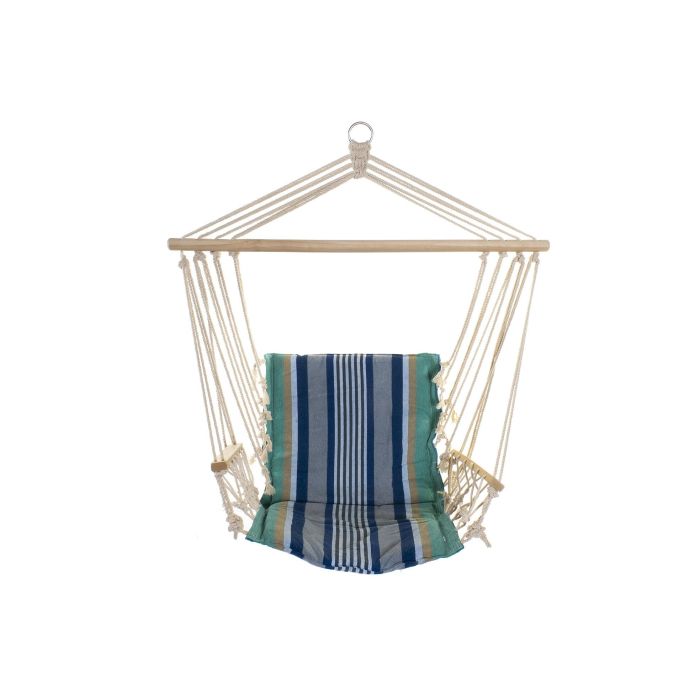 Silla Colgante Terraza Y Jardin DKD Home Decor Azul Multicolor 50 x 100 x 50 cm 5 Silla Colgante Terraza Y Jardin DKD Home Decor Azul Multicolor 50 x 100 x 50 cm 5
