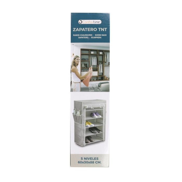 Zapatero TNT 60x30x88 cm Confortime - Organizador de calzado (5 Unidades) 1 Zapatero TNT 60x30x88 cm Confortime - Organizador de calzado (5 Unidades) 1