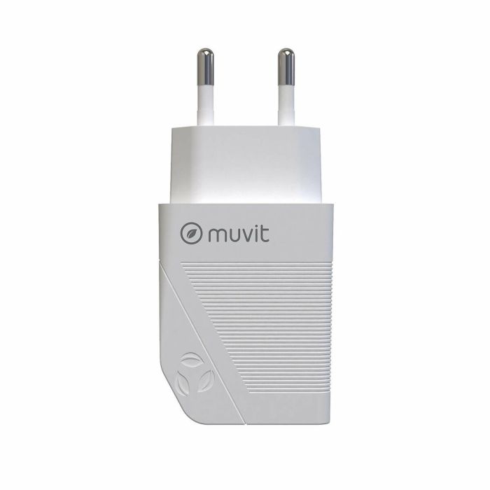 Cargador de Pared Muvit MCACC0012 20 W Blanco Negro 3 Cargador de Pared Muvit MCACC0012 20 W Blanco Negro 3