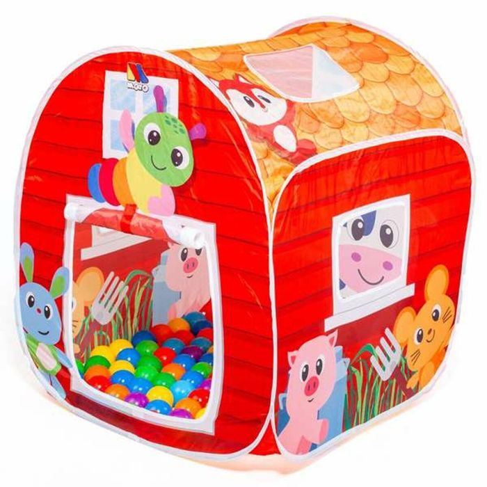 Molto Parque de Bolas Granja Infantil con 25 Bolas Incluidas para Niños +1 Año, Tela y Plástico, 61.5x27.5x32.5 cm Molto Parque de Bolas Granja Infantil con 25 Bolas Incluidas para Niños +1 Año, Tela y Plástico, 61.5x27.5x32.5 cm