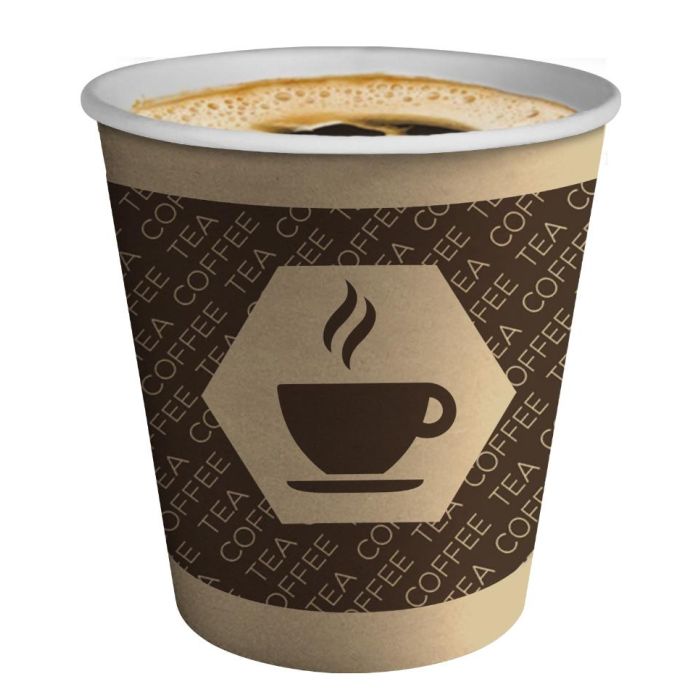 Algon Set de 100 Vasos de Cartón para Café 250 cc (10 Unidades) 2