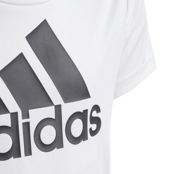 Camiseta de Manga Corta Infantil Adidas Blanco 29