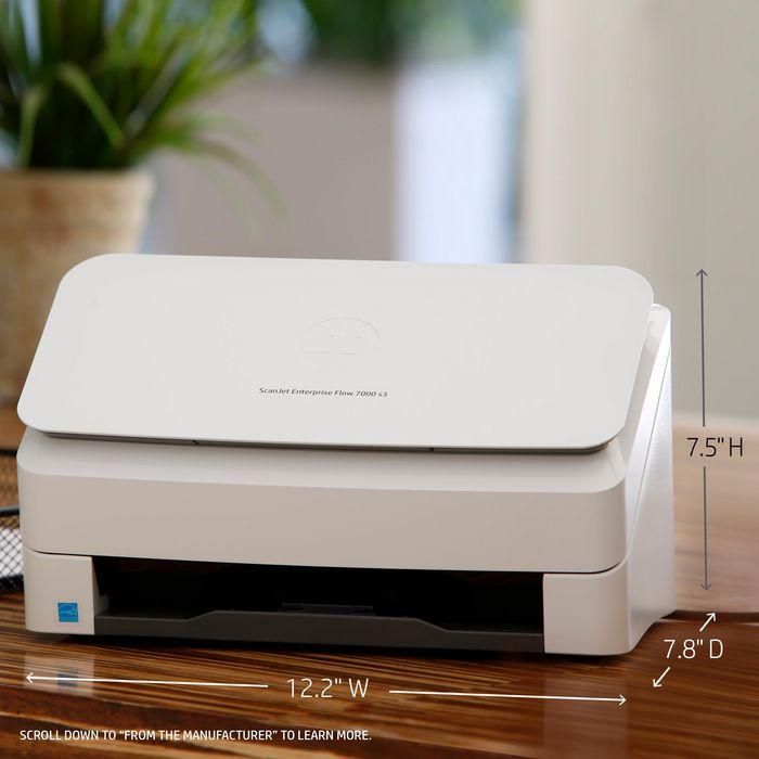 Escáner HP ScanJet Enterprise Flow 7000 S3 75 ppm 8 Escáner HP ScanJet Enterprise Flow 7000 S3 75 ppm 8