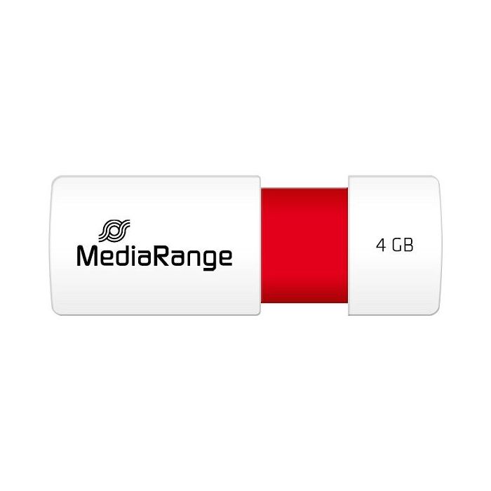 MediaRange MR970 USB Stick 4GB USB 2.0 Slider Rojo 3