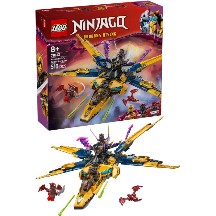 LEGO 71833 Ninjago El Renacer de los Dragones: Super Jet de la Tormenta de Ras y Arin - Set de Construcción con Dron y Minifiguras 13 LEGO 71833 Ninjago El Renacer de los Dragones: Super Jet de la Tormenta de Ras y Arin - Set de Construcción con Dron y Minifiguras 13