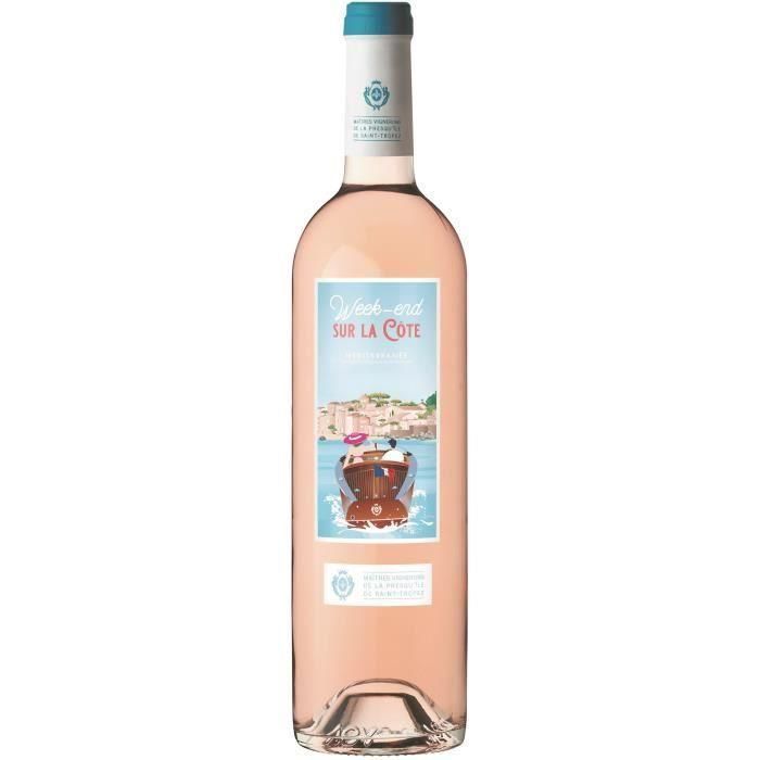 Fin de semana en la costa mediterránea - vino rosado