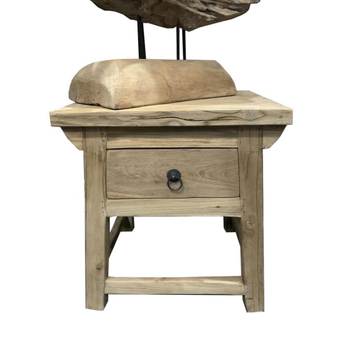 Mesita De Noche Item Home DKD Home Decor Natural 50 x 50 x 60 cm Mesita De Noche Item Home DKD Home Decor Natural 50 x 50 x 60 cm