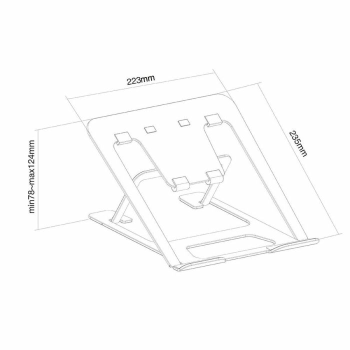 Soporte para Portátil Neomounts NSLS085BLACK 2 Soporte para Portátil Neomounts NSLS085BLACK 2