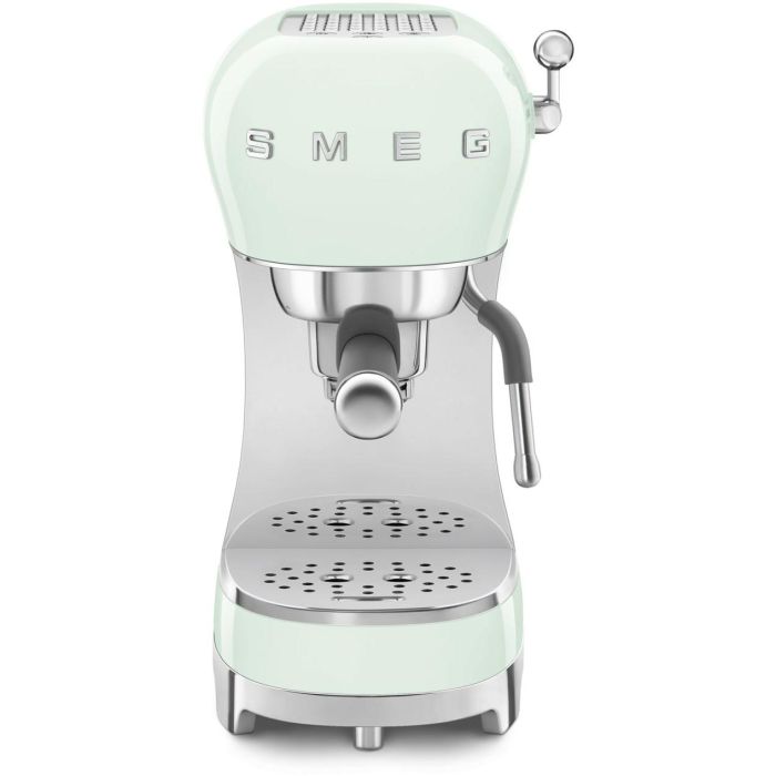 SMEG ECF02PGEU Máquina Espresso Manual 1.1L 1350W 15 Bar Vaporizador Doble Salida Dos Tazas Molido Verde Pastel