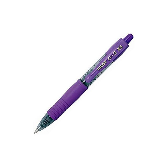 Pilot G2 Pixie XS Bolígrafo Roller Tinta Gel 0.7 mm Retráctil Violeta - Ideal Agendas y Bolsos (12 Unidades) (12 Unidades)