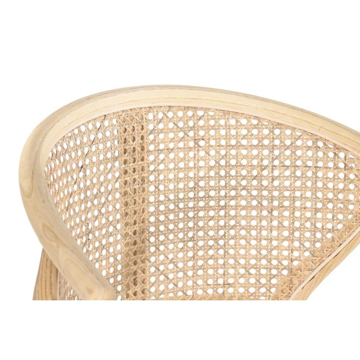 DKD Home Decor Silla Horeca Estilo Cottage de Olmo y Ratán Natural, Set de 2 Unidades, 48x56x80 cm, Altura Asiento 45 cm 2 DKD Home Decor Silla Horeca Estilo Cottage de Olmo y Ratán Natural, Set de 2 Unidades, 48x56x80 cm, Altura Asiento 45 cm 2