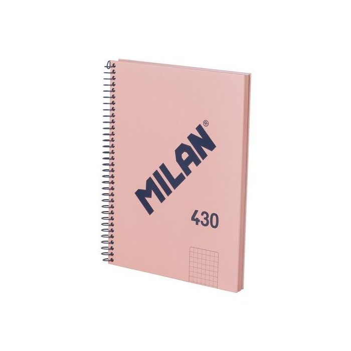 Bloc Milan 430 Since 1918 Tapa Extra A5 80H Cuadric.5X5 95G Rosa (Set de 3)