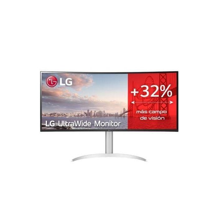 Monitor Profesional Ultrapanorámico LG UltraWide 34WQ650-W 34"/ WFHD/ Multimedia/ Regulable en Altura/ Plata y Blanco Monitor Profesional Ultrapanorámico LG UltraWide 34WQ650-W 34"/ WFHD/ Multimedia/ Regulable en Altura/ Plata y Blanco