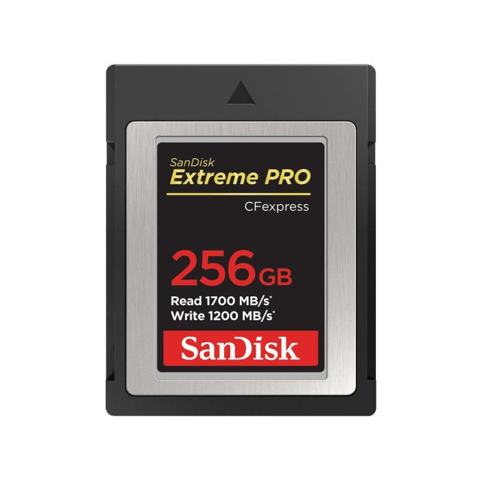 SanDisk SDCFE-256G-GN4NN Tarjeta de Memoria Extreme Pro CFexpress 256GB, 1700MB/s Lectura, 1200MB/s Escritura