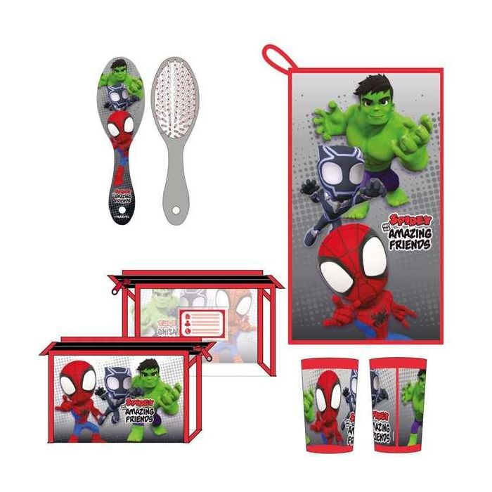 Neceser aseo de viaje con accesorios spidey 23.0 x 15.0 x 8.0 cm