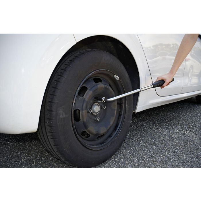 Llave Extractora Telescópica para Quitar Ruedas, Enchufe Reversible 17/19mm, Mayor Palanca 3