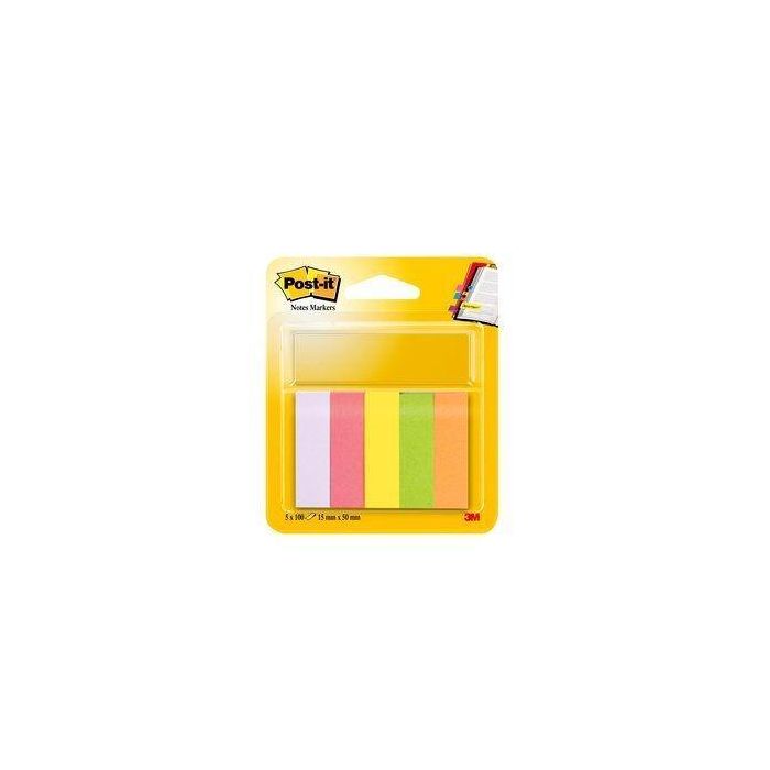 Post-It Mininotas Adhesivas Colores 15x50 mm 100 Hojas-Block