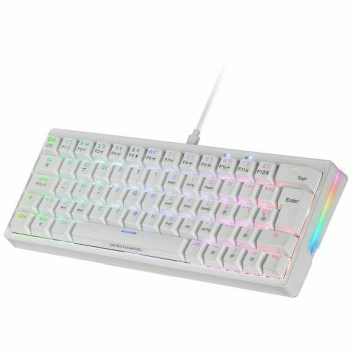 Teclado Gaming Mars Gaming MKMINIPROWYES Qwerty US Blanco 12 Teclado Gaming Mars Gaming MKMINIPROWYES Qwerty US Blanco 12