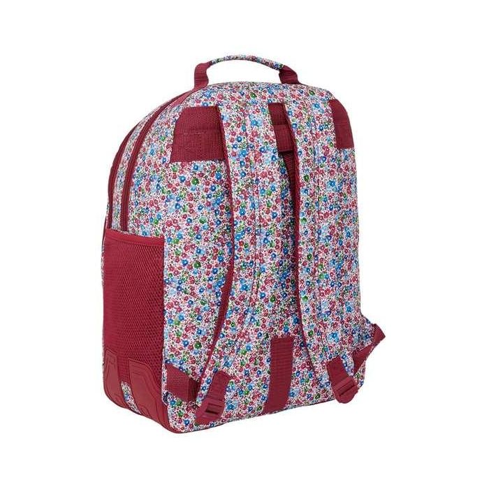 Mochila Safta Doble Con Cantoneras Adaptable A Carro Nait Nait Floresistente Coimbra Burdeos 420x320x150 1 Mochila Safta Doble Con Cantoneras Adaptable A Carro Nait Nait Floresistente Coimbra Burdeos 420x320x150 1
