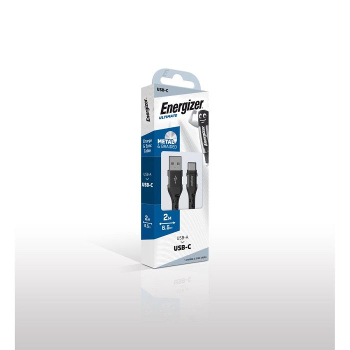 Cable USB-C Energizer C520CKBK 2 m 1 Cable USB-C Energizer C520CKBK 2 m 1