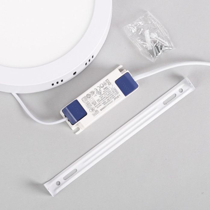 Plafón Circular LED 18W 1,793Lm Driver Lifud Flicker Free IP20 30,000H [WR-MYSR-18-CW] 1