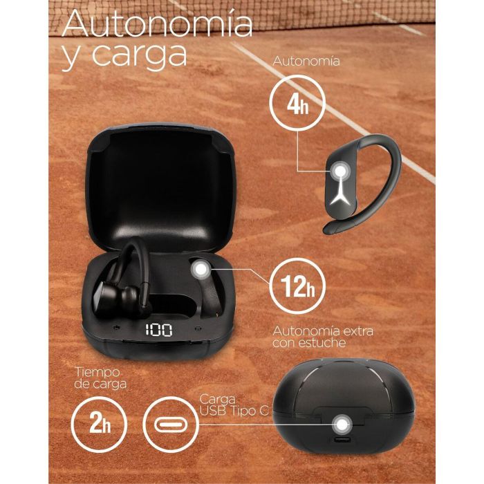 Auriculares Deportivos KSIX Sport Buds 2 700 mAh 9 Auriculares Deportivos KSIX Sport Buds 2 700 mAh 9