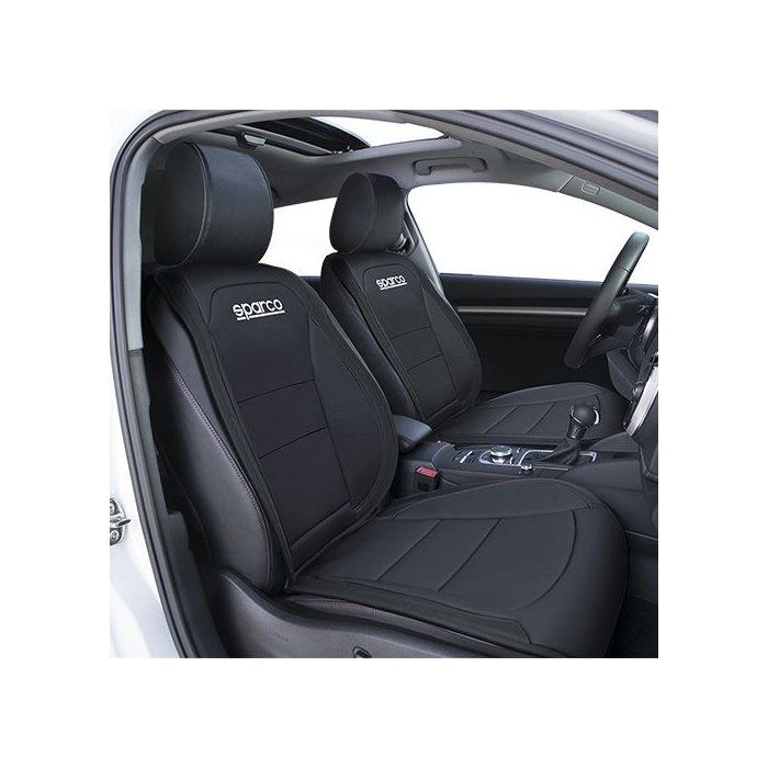 Abc SPCS424BK Respaldo Universal para Asiento Delantero de Coche - Confort Acolchado Negro Poliéster PVC, Durable y Fácil Limpieza 0 Abc SPCS424BK Respaldo Universal para Asiento Delantero de Coche - Confort Acolchado Negro Poliéster PVC, Durable y Fácil Limpieza 0