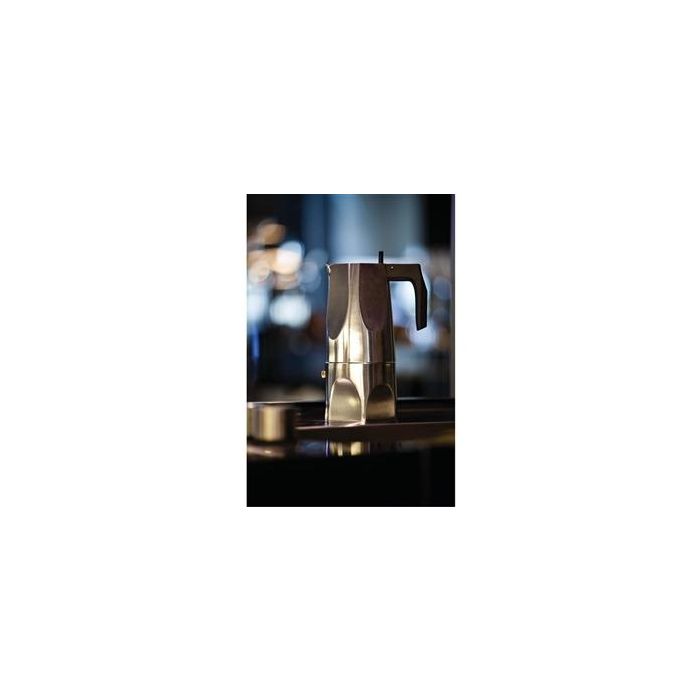 Alessi MT18/1 Ossidiana Cafetera Café Expres Aluminio 1 Taza, Diseñada por Mario Trimarchi 2 Alessi MT18/1 Ossidiana Cafetera Café Expres Aluminio 1 Taza, Diseñada por Mario Trimarchi 2