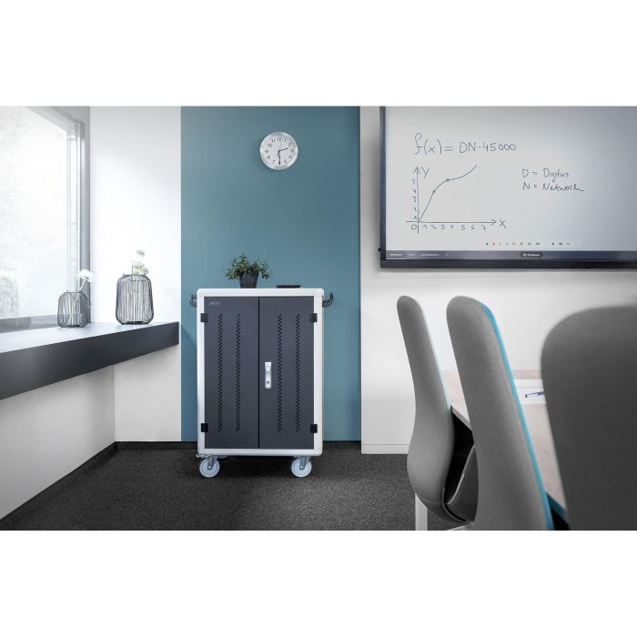 Digitus Mobiler Ladeschrank für 30 Notebooks/Tablets bis 15.6'' USB-A UVC-Desinfektion Lüfter Schwarz 2 Digitus Mobiler Ladeschrank für 30 Notebooks/Tablets bis 15.6'' USB-A UVC-Desinfektion Lüfter Schwarz 2